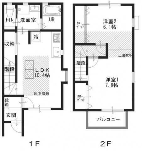 ヴァン　ルミエール(2LDK)の間取り写真