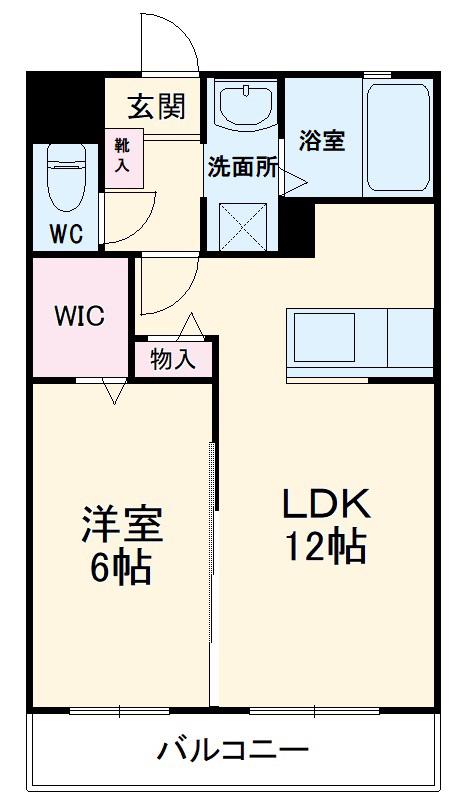 ラヴィベール中島(1LDK/3階)の間取り写真