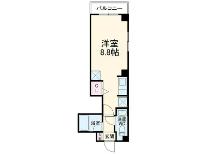 NY スクエア 船橋(ワンルーム/1階)の間取り写真