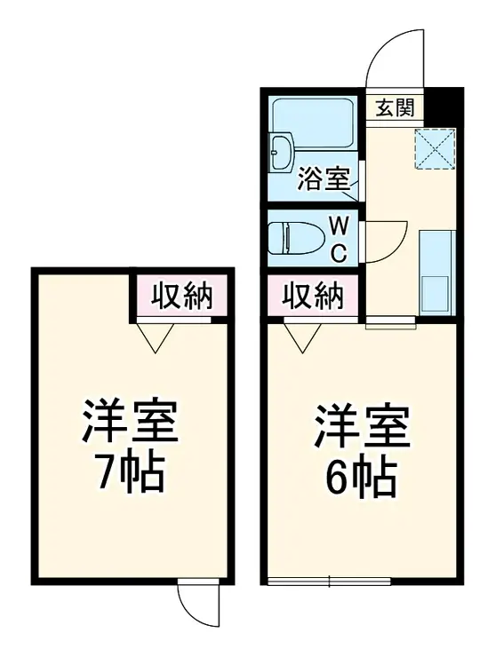 湘南ケイオーフラットD -1階階 間取り