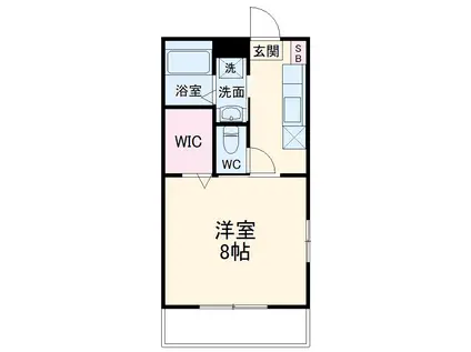 JUKO八千代台(1K/3階)の間取り写真