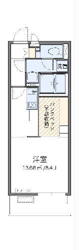ミランダキャッスル(ワンルーム/3階)の間取り写真