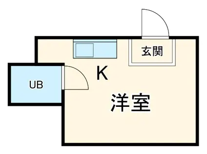 セリバテール日東(ワンルーム/3階)の間取り写真