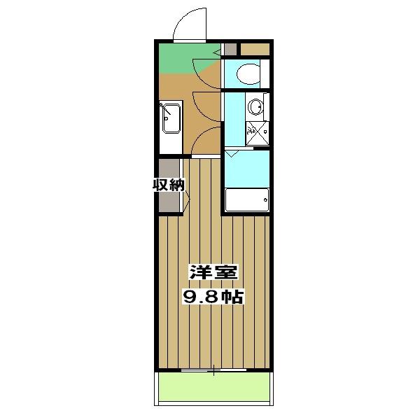 EXCEED西院(1K/4階)の間取り写真