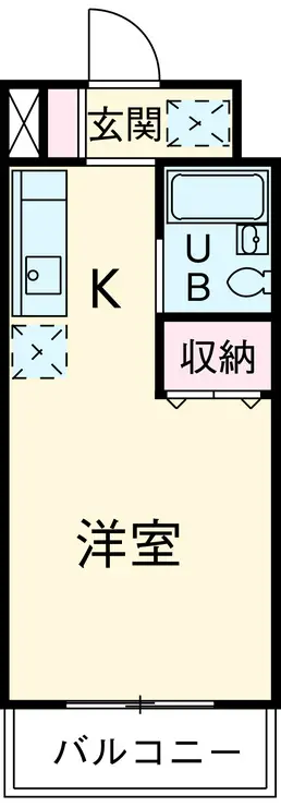 エステートピア大成 1階階 間取り