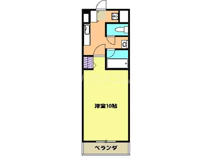 ラナ・パラッツォ(1K/4階)の間取り写真