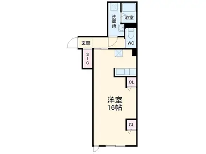 モアナコート南流山(1LDK/1階)の間取り写真