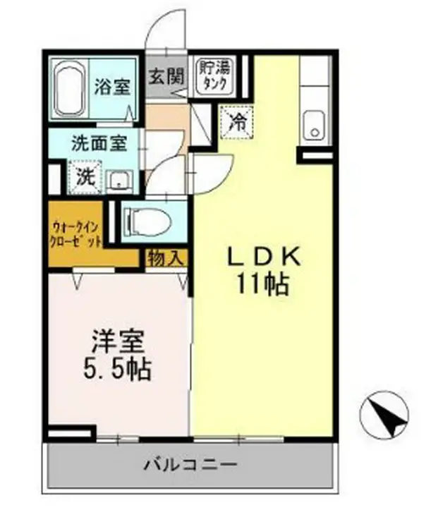 カーメル共栄 3階階 間取り