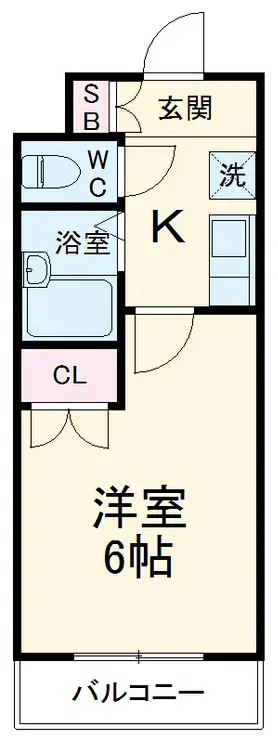 リヴェールビッグパイン 6階階 間取り
