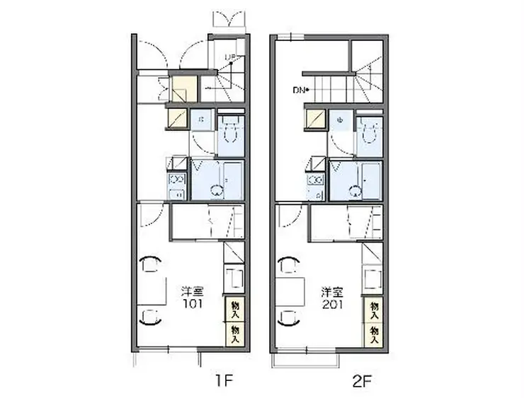 レオパレスグランシャリオA 2階階 間取り