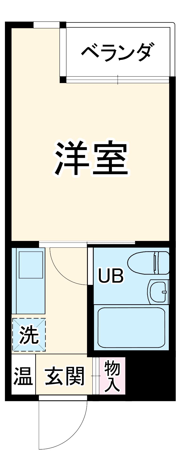 日神パレス戸塚(1K/4階)の間取り写真