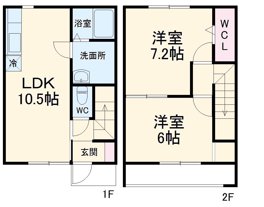 フェニックス正(2LDK)の間取り写真