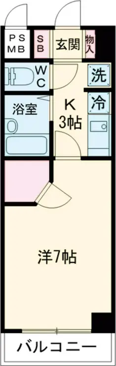 ビイルーム小金井 1階階 間取り