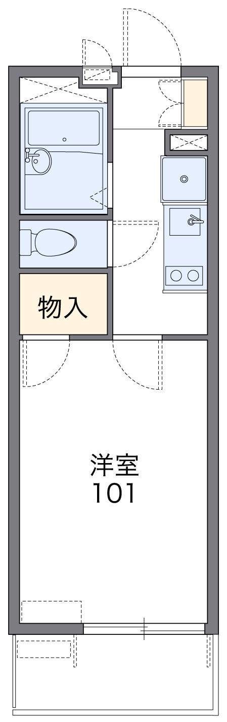 レオパレスタンポポ(1K/1階)の間取り写真