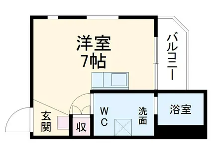 ARABESQUE(ワンルーム/3階)の間取り写真