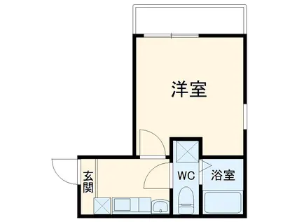 リブリス横浜橋(1K/4階)の間取り写真