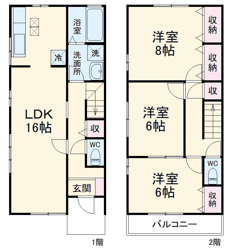 フェルムバレ(3LDK)の間取り写真