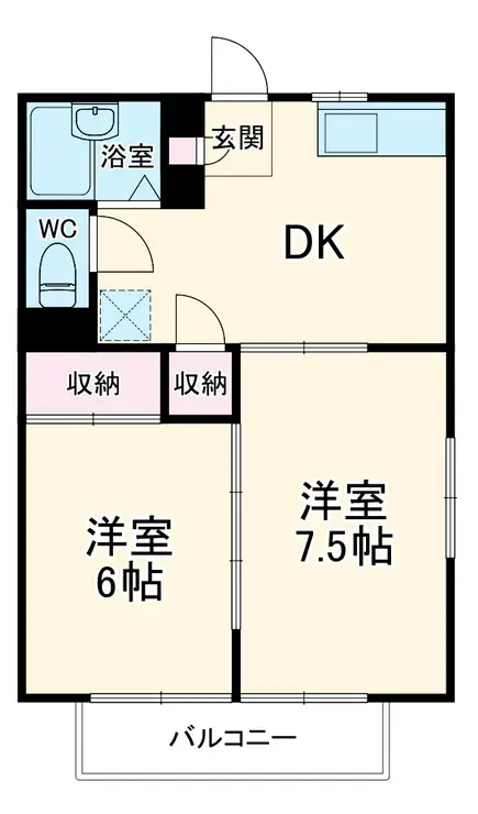 ハイム湘南 2階階 間取り