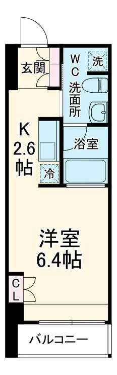 リブシス浦和 6階階 間取り