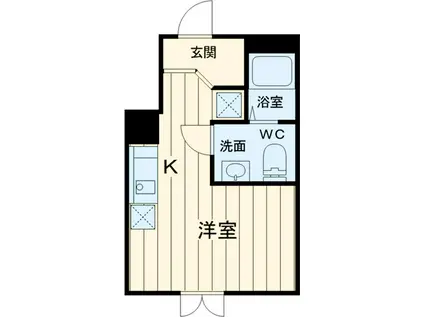 コンドミニアム ノヴィア・ブランカ(ワンルーム/2階)の間取り写真