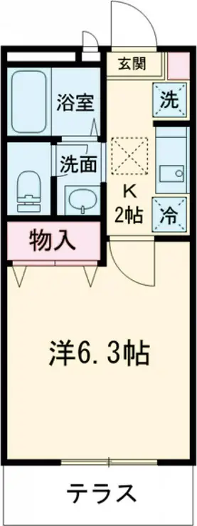 ブランシェ鷹の台 1階階 間取り