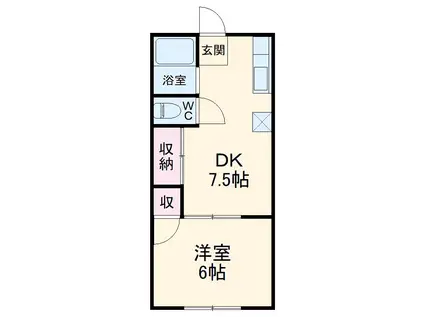 スエヒロハイツ(2K/2階)の間取り写真