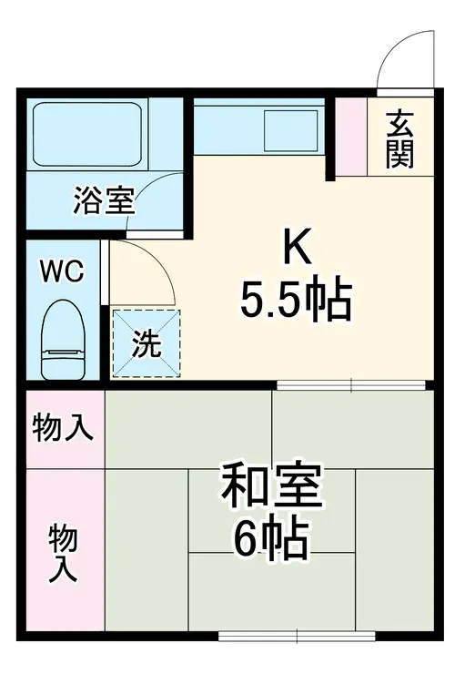 かえで荘 1階階 間取り