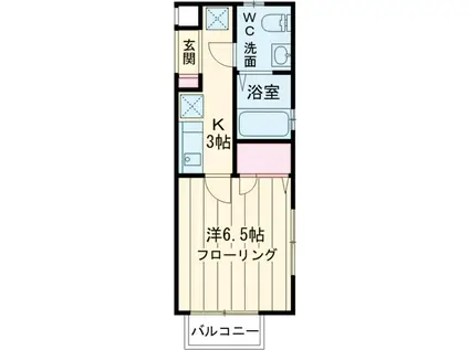 カサ・マティス(1K/1階)の間取り写真