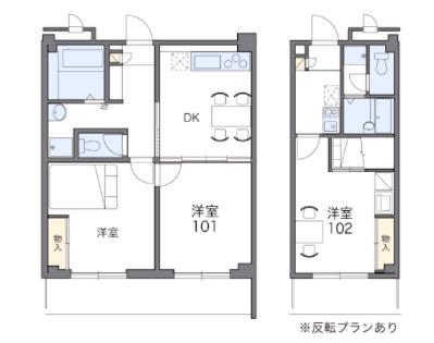 レオパレス古島HIGA(1K/2階)の間取り写真