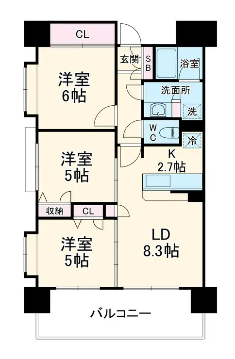 スターフィールド浦和常盤 10階階 間取り