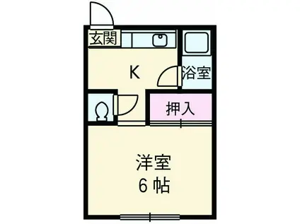 GRAN VERDY(1K/1階)の間取り写真