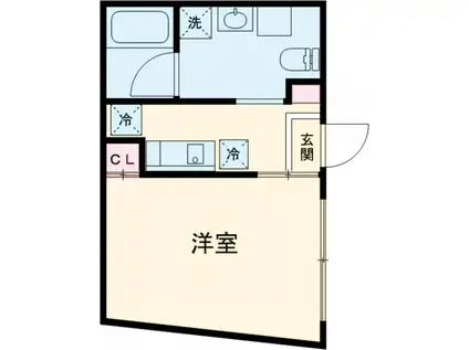 JASPER KOMAZAWADAIGAKU(1K/3階)の間取り写真