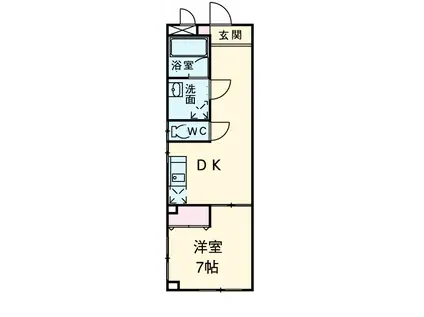 NKマンション(1DK/4階)の間取り写真