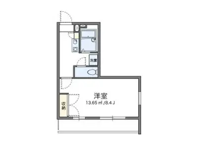 レオパレス国府台(1K/3階)の間取り写真