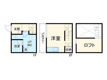 ウイングコート本城(ワンルーム)の間取り写真