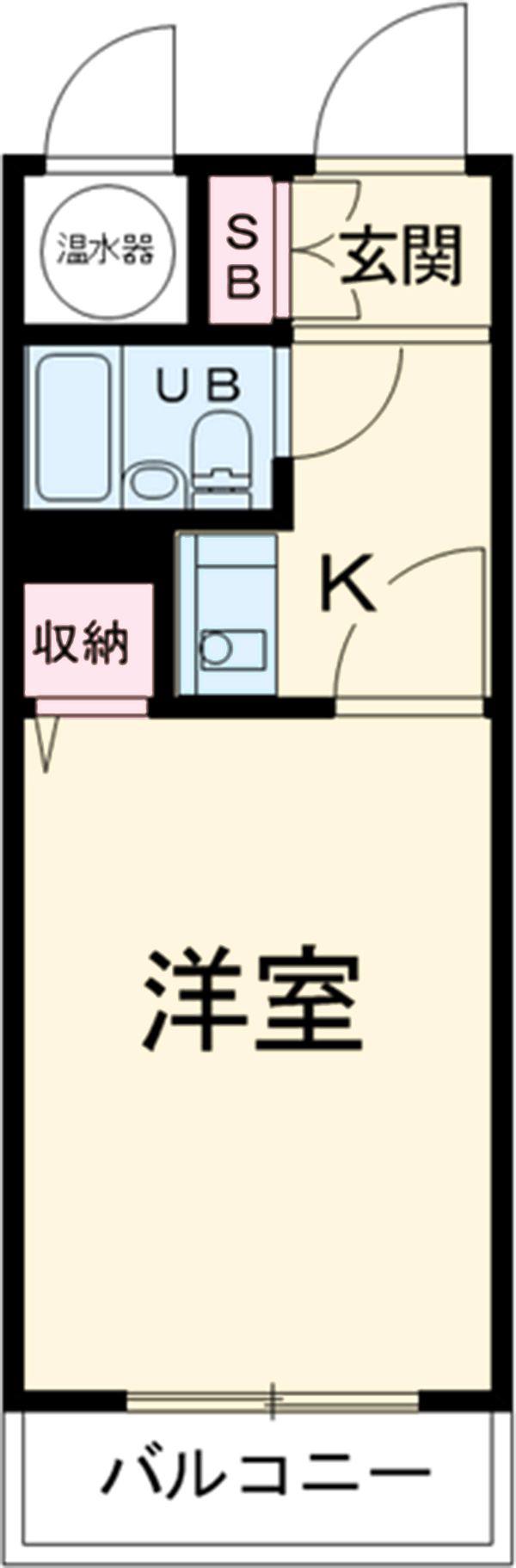 メゾン西荻(1K/2階)の間取り写真