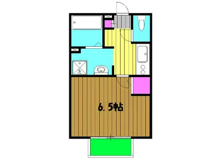 ティラーレアンビアンテ(1K/1階)の間取り写真