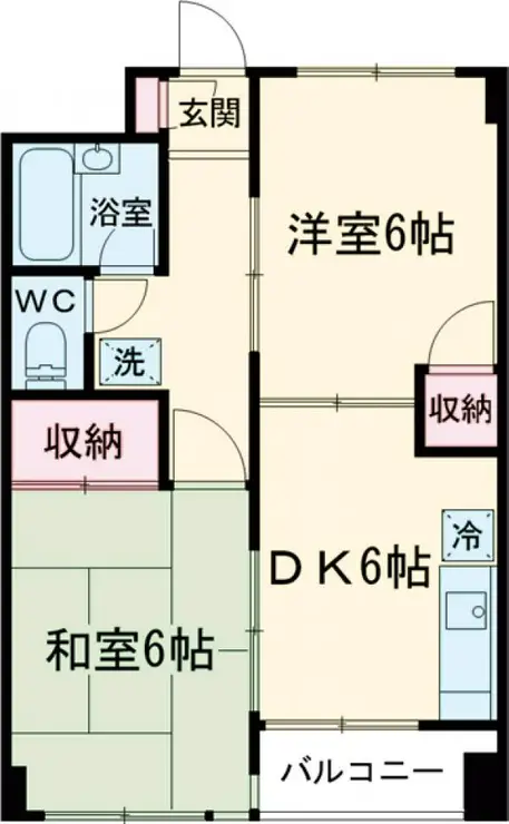 ハイツアーデル 2階階 間取り