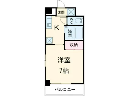 TJハイツ住吉(1K/4階)の間取り写真