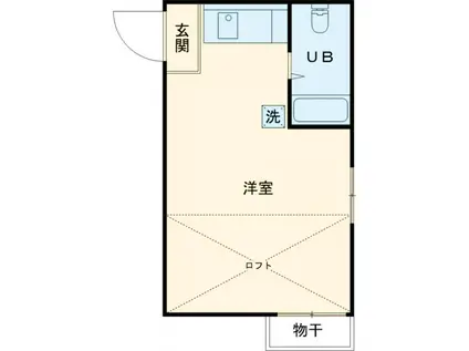 シャトル狛江(ワンルーム/2階)の間取り写真