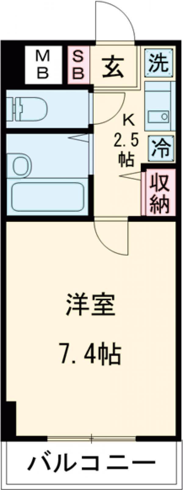 エポック.ASA(1K/1階)の間取り写真