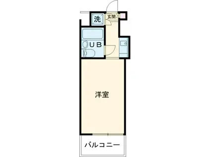トップ三軒茶屋第4(ワンルーム/1階)の間取り写真