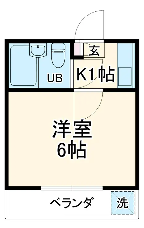 サンライズ藤沢 1階階 間取り