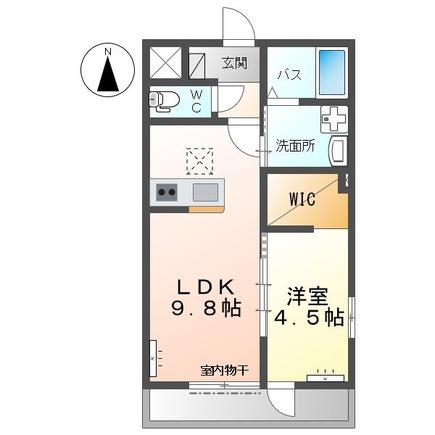 メゾンド・R(1LDK/1階)の間取り写真