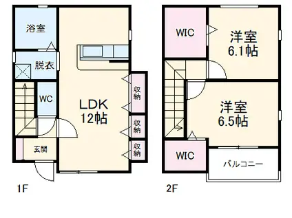 ソラーレ浦和美園(2LDK)の間取り写真