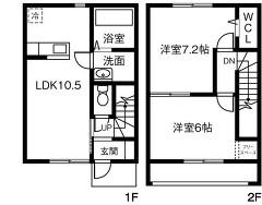 Ｐｌａｉｓｉｒ(2LDK)の間取り写真