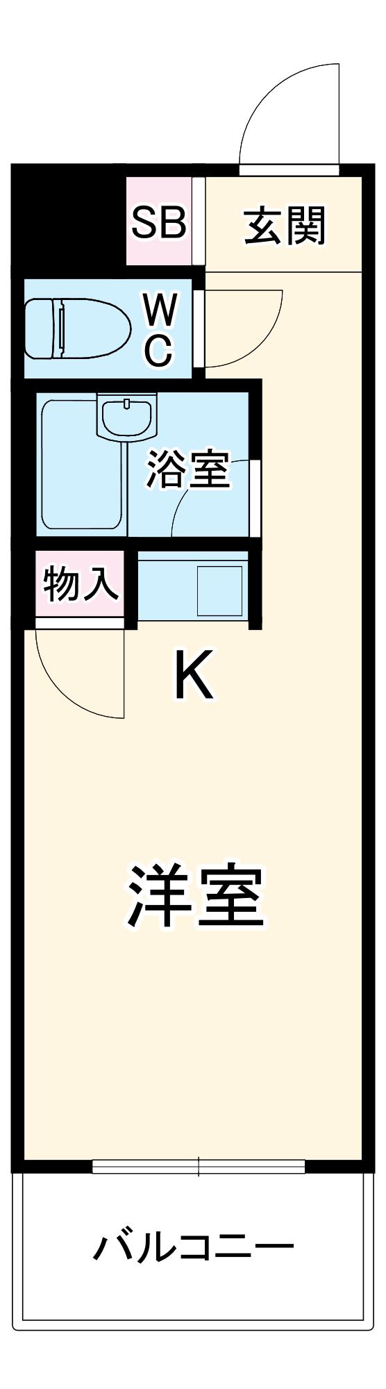 ステージコート浦和常盤(ワンルーム/3階)の間取り写真