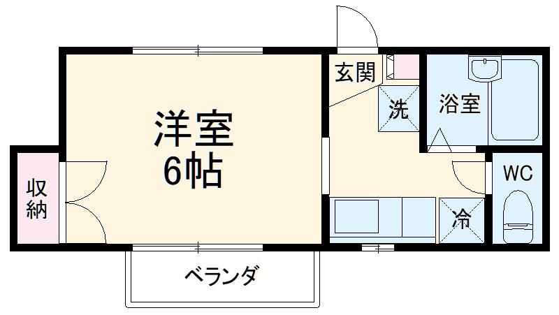 アトレ湘南(1K/2階)の間取り写真