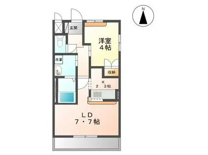 WINGROAD Ⅲ(1LDK/2階)の間取り写真