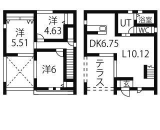 東北本線 小山駅 徒歩28分 2階建 築18年(3LDK)の間取り写真
